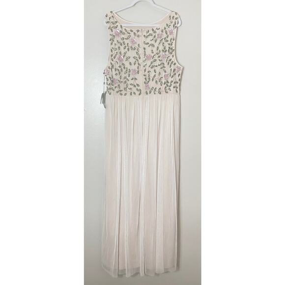 NWT ADRIANNA PAPELL DRESS GOWN 22W MOTHER OF THE BRIDE BRIDESMAID FORMAL EVENING - Picture 3 of 13
